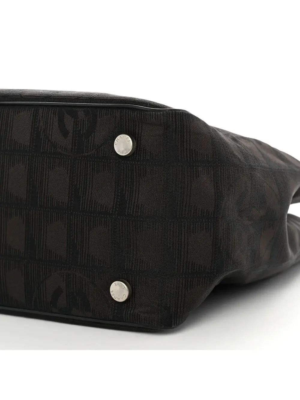 Chanel Nylon Small Travel Tote Brown #322563C55B